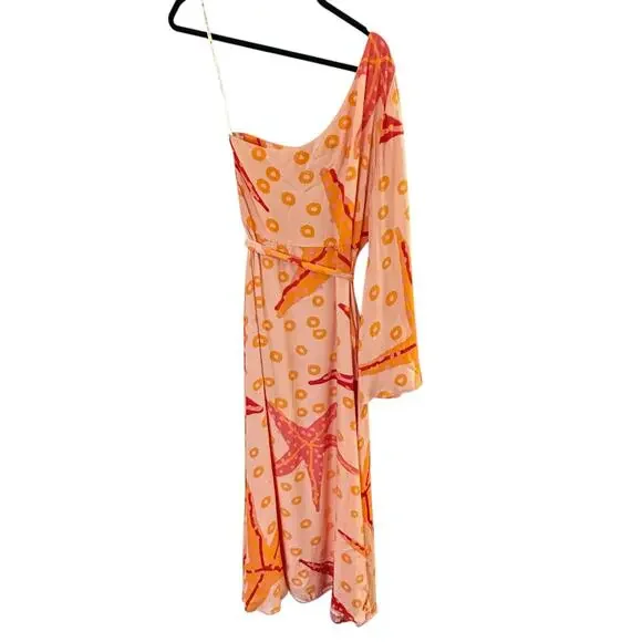 NWT Farm‎ Rio x Anthropologie One-Shoulder Starfish Maxi Dress